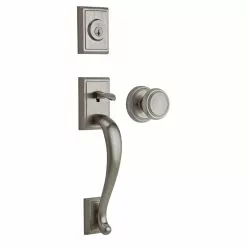 Weiser Pemberly/Wickham SmartKey Keyed Entry Handleset (Satin Nickel)