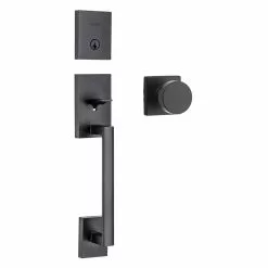 Weiser San Clemente X Cambie (Handleset Minus Deadbolt) Handleset In Matte Black