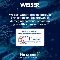 Weiser Weiser San Clemente Entry Handleset With Cambie Knob In Satin Nickel