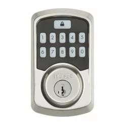 Weiser Aura Bluetooth Keypad Smart Lock In Satin Nickel