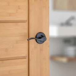 Weiser Belmont Bed/Bath Lever In Iron Black