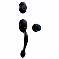 Weiser Kingsway/Fairfax SmartKey Keyed Entry Handleset (Venetian Bronze)