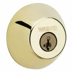 Weiser Welcome Home GD9471 SmartKey Deadbolt (Polished Brass)