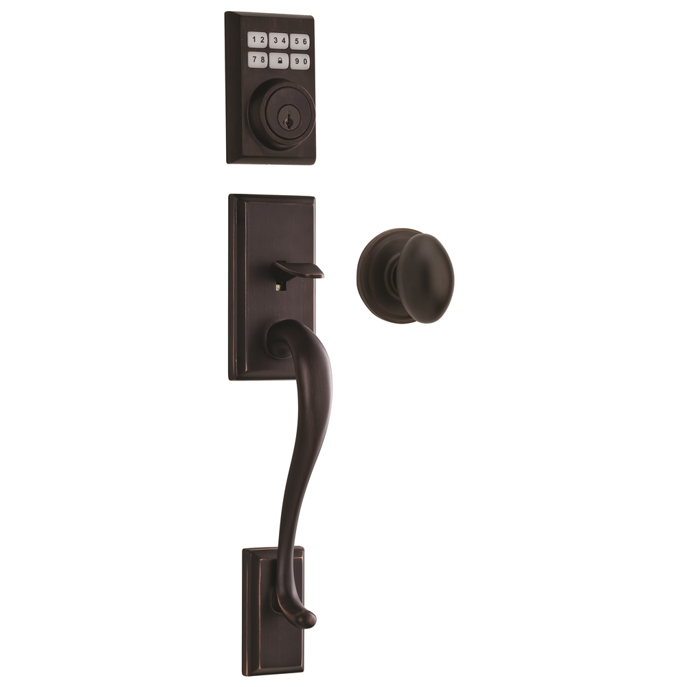 Weiser Hawthorne X Laurel 5-Piece Handleset With Smartcode - Bronze 3 Weiser Hawthorne X Laurel 5-Piece Handleset With Smartcode - Bronze