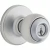 Weiser Yukon Keyed Entry Knobs - Satin Chrome -Weiser Shop 330776060 MainImage 001