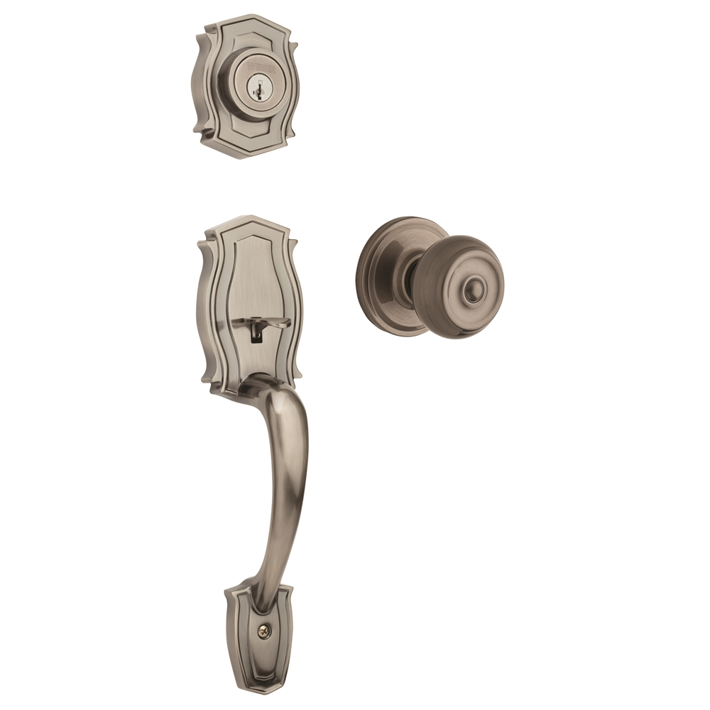 Weiser Heritage X Phoenix Handleset - Antique Nickel 4 Weiser Heritage X Phoenix Handleset - Antique Nickel - Image 2