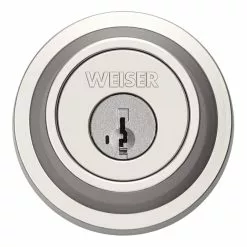 Weiser Single Cylinder Deadbolt Featuring Featuring SmartKey In Satin Nickel 10 Weiser Single Cylinder Deadbolt Featuring Featuring SmartKey In Satin Nickel -Weiser Shop 3730087 42279457