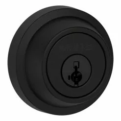 Weiser Single Cylinder Deadbolt Featuring Featuring SmartKey In Matte Black -Weiser Shop 3730098 42279445