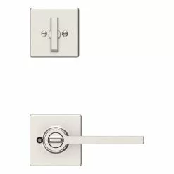 Weiser Casey Keyed Entry Lever And Single Cylinder Deadbolt Combo Pack Featuring SmartKey Security In Satin Nickel -Weiser Shop 4767691 44488922