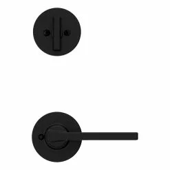 Weiser Amador Entry Handleset With Lever With SmartKey Matte Black