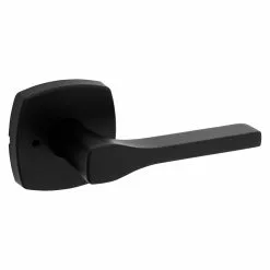 Weiser Prague Matte Black No Deadbolt Reversible Privacy Lever Single Pack -Weiser Shop 5251744 50333258