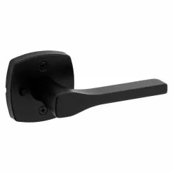Weiser Prague Matte Black No Deadbolt Reversible Privacy Lever Single Pack -Weiser Shop 5251744 50333261