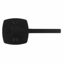 Weiser Prague Matte Black No Deadbolt Reversible Privacy Lever Single Pack -Weiser Shop 5251744 50333262
