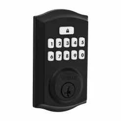 Weiser 9260 SmartCode Traditional Electronic Deadbolt Featuring SmartKey Security In Matte Black -Weiser Shop 5251750 50333916