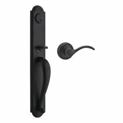 Weiser Longbourn/Trapani SmartKey Keyed Entry Handleset (Venetian Bronze)