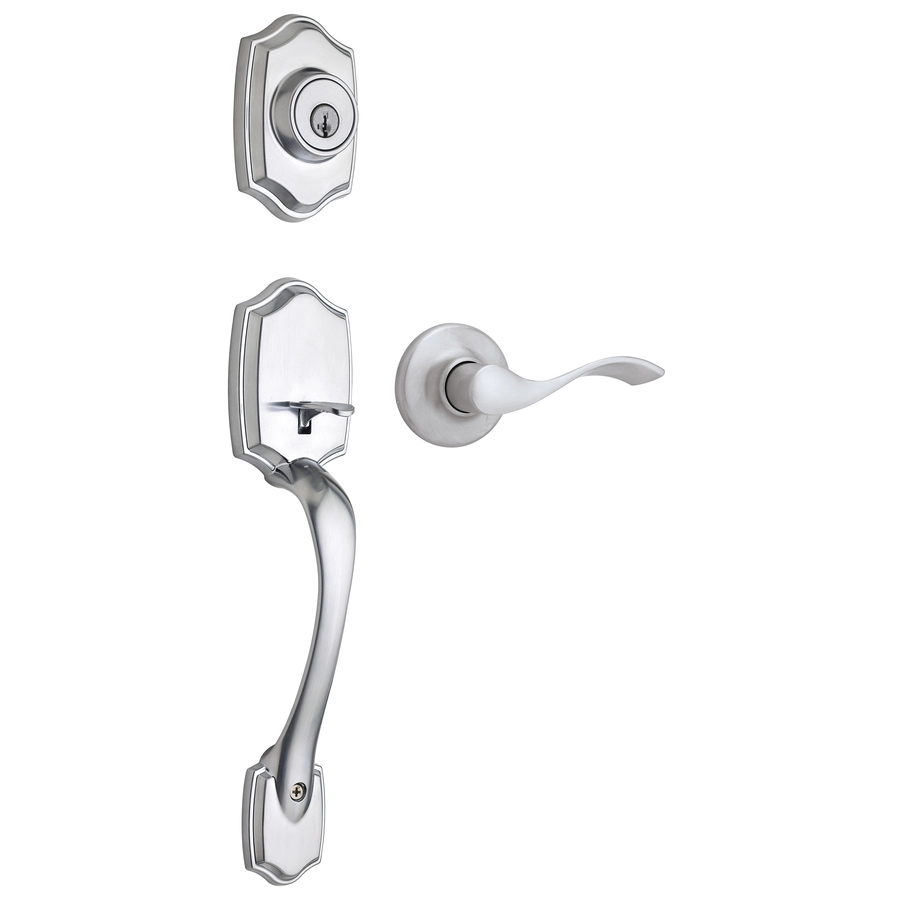 Weiser Brentwood/Belmont SmartKey Keyed Entry Handleset (Satin Chrome) 3 Weiser Brentwood/Belmont SmartKey Keyed Entry Handleset (Satin Chrome)