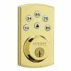 Weiser Powerbolt SmartKey Electronic Deadbolt With Lighted Keypad (Polished Brass) -Weiser Shop 694809 04847576 001