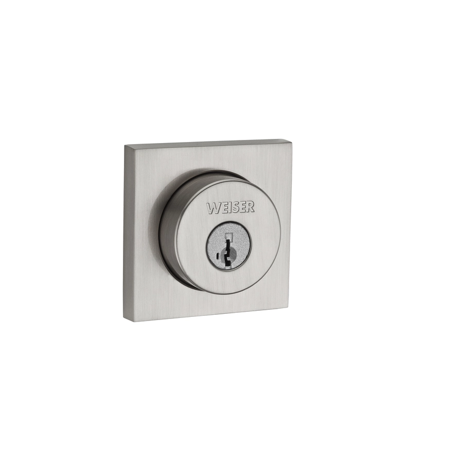 Weiser SmartKey Square Deadbolt (Satin Nickel) 3 Weiser SmartKey Square Deadbolt (Satin Nickel)