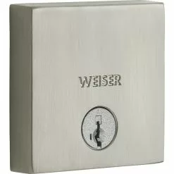 Weiser Downtown SmartKey Deadbolt (Satin Nickel)