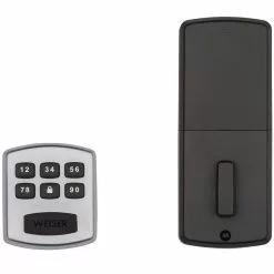 Weiser Powerbolt Keyless Entry Electronic Deadbolt (Satin Chrome) -Weiser Shop 807526 09811150