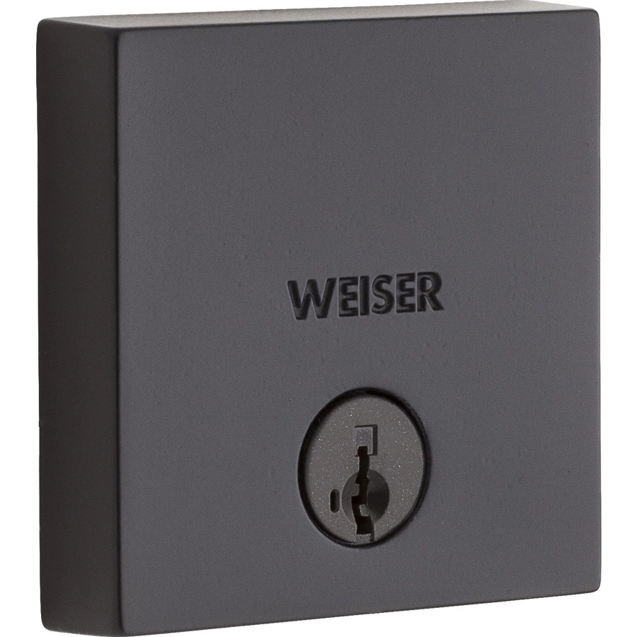 Weiser Downtown SmartKey Square Deadbolt (Matte Black) 3 Weiser Downtown SmartKey Square Deadbolt (Matte Black)