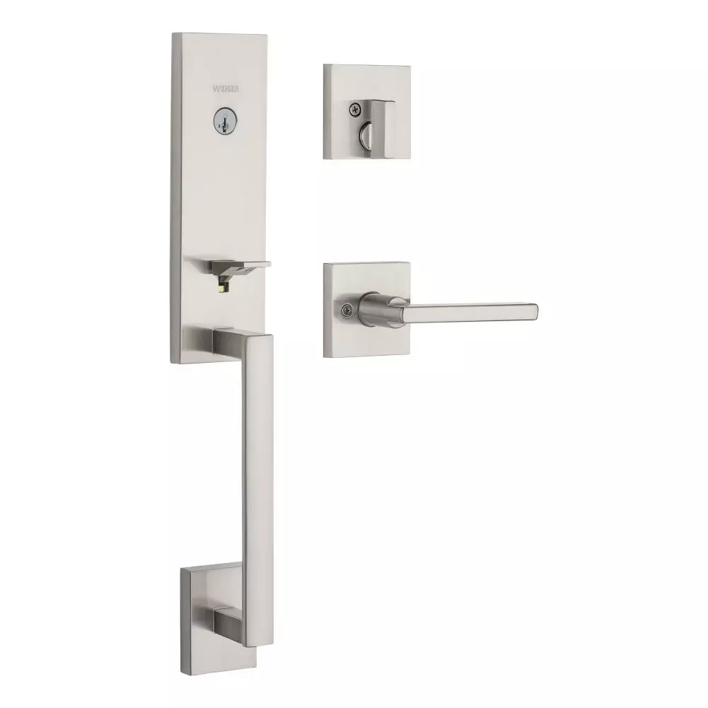Weiser Vancouver Halifax SmartKey Keyed Entry Handleset (Satin Nickel) 3 Weiser Vancouver Halifax SmartKey Keyed Entry Handleset (Satin Nickel)