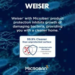 Weiser Vancouver Halifax SmartKey Keyed Entry Handleset (Iron Black)