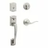 Weiser Prescott Single Cylinder Handleset With Toluca Lever Featuring SmartKey Security In Satin Nickel 1 Weiser Prescott Single Cylinder Handleset With Toluca Lever Featuring SmartKey Security In Satin Nickel -Weiser Shop 938587 16563495 001