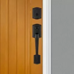 Weiser Prescott Single Cylinder Handleset With Toluca Lever Featuring SmartKey Security In Matte Black 11 Weiser Prescott Single Cylinder Handleset With Toluca Lever Featuring SmartKey Security In Matte Black -Weiser Shop 938588 16563507